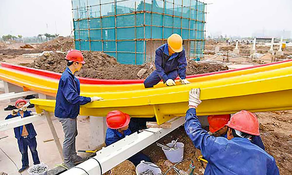 玉林福达水上康体体验园施工现场 玉林福达水上康体体验园施工现场